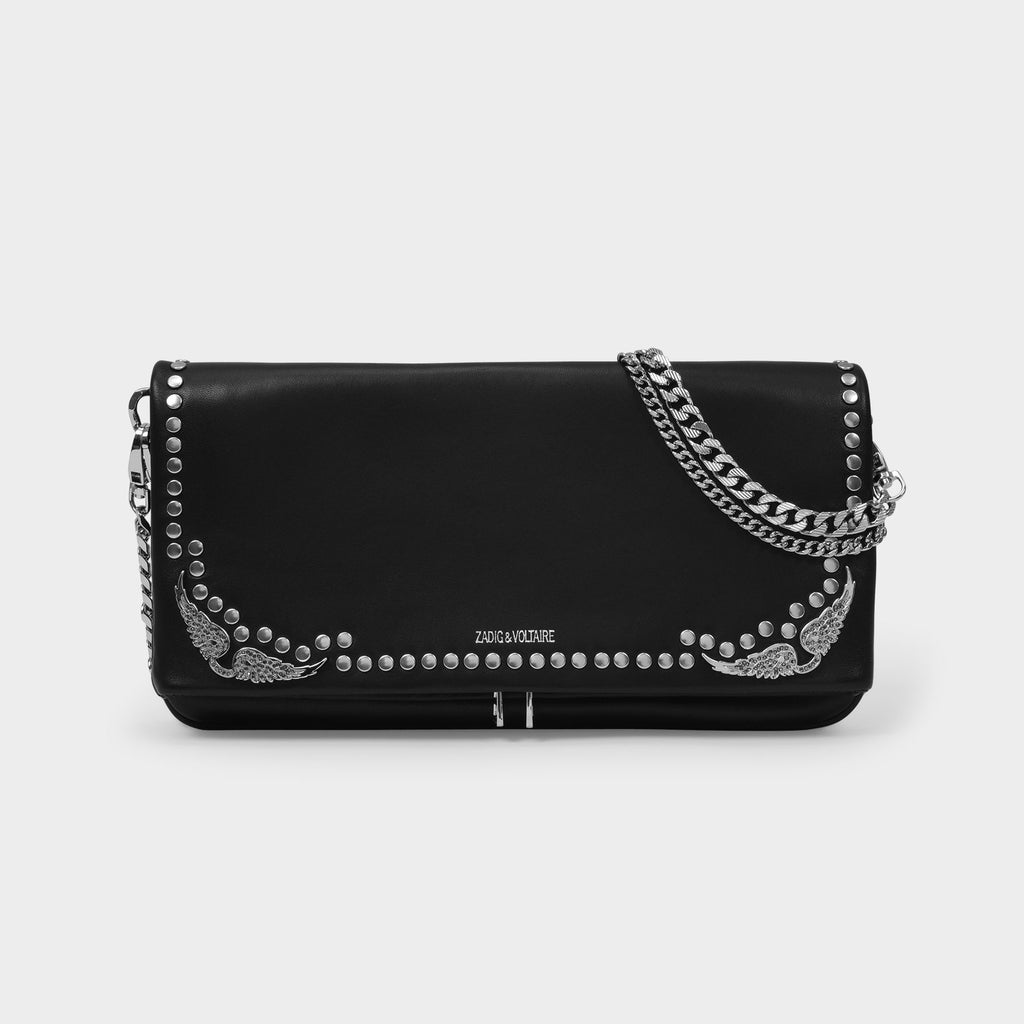 Zadig & Voltaire Rock Mirror Clutch Bag in Green